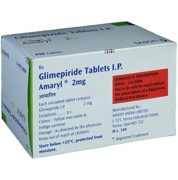 amaryl 2mg tablet 30's